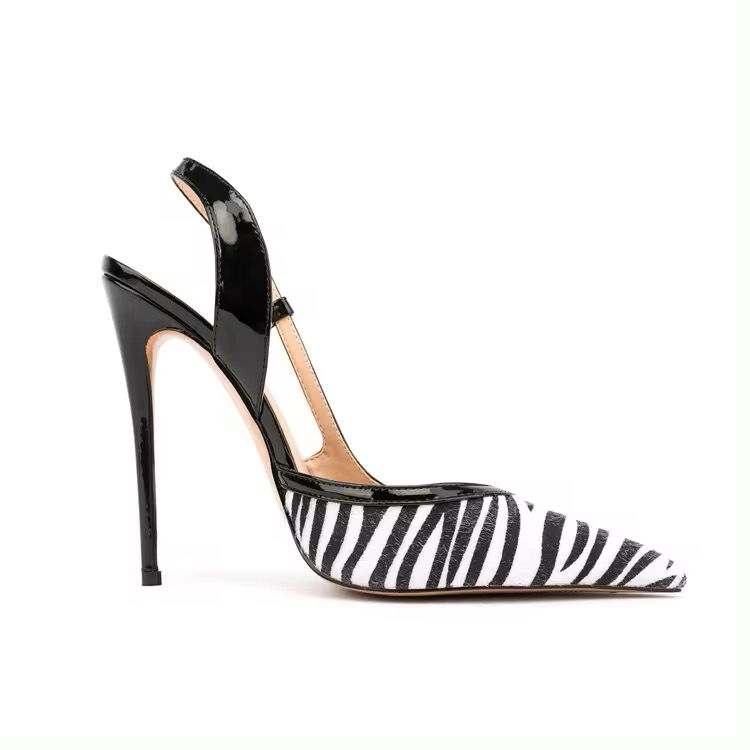 SAPATO SALTO ALTO FINO BRAND ZEBRA